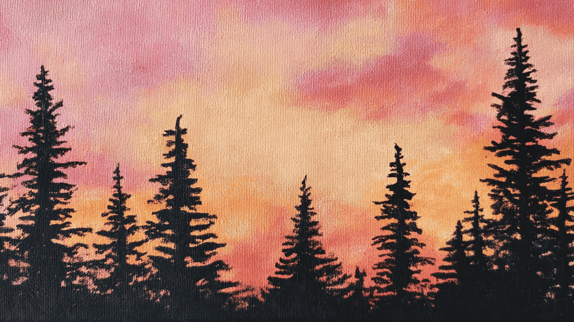 silhouette forest