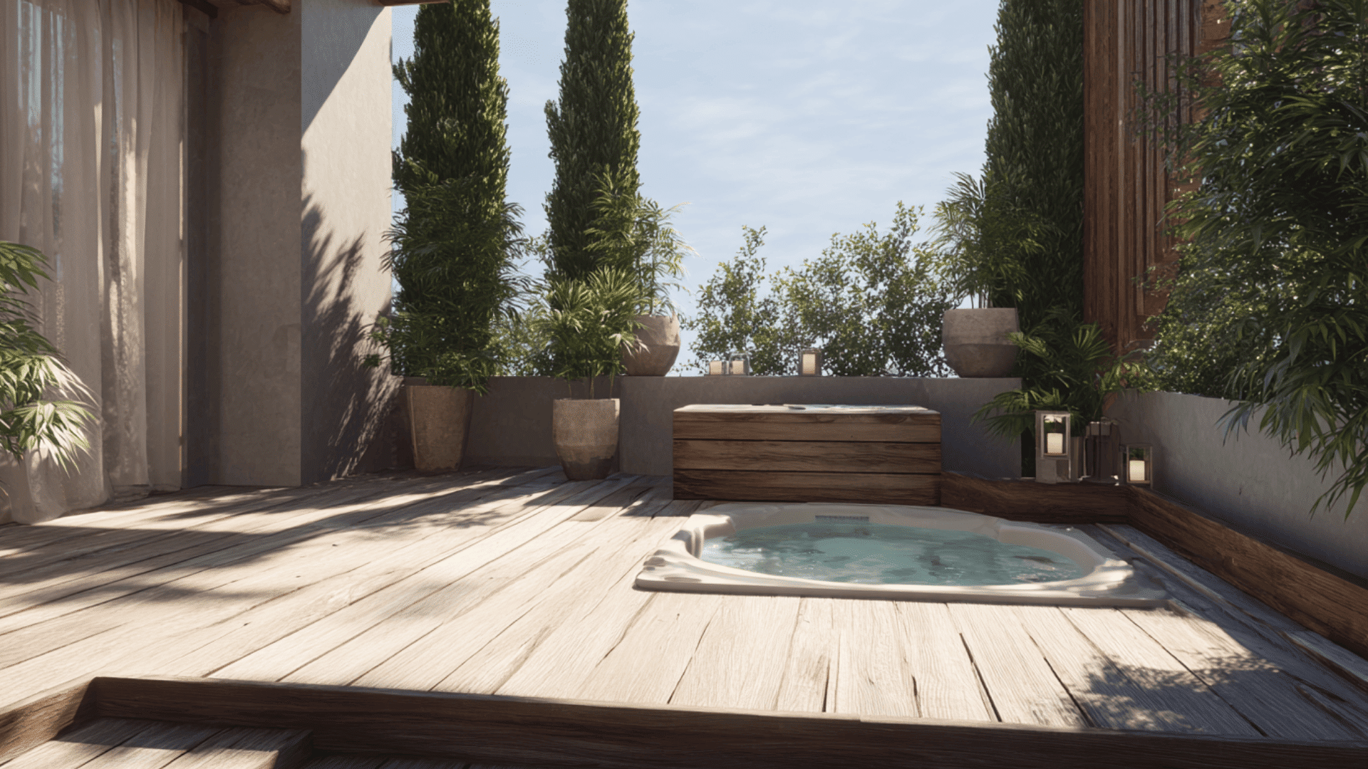 small elevated deck for compact spaces