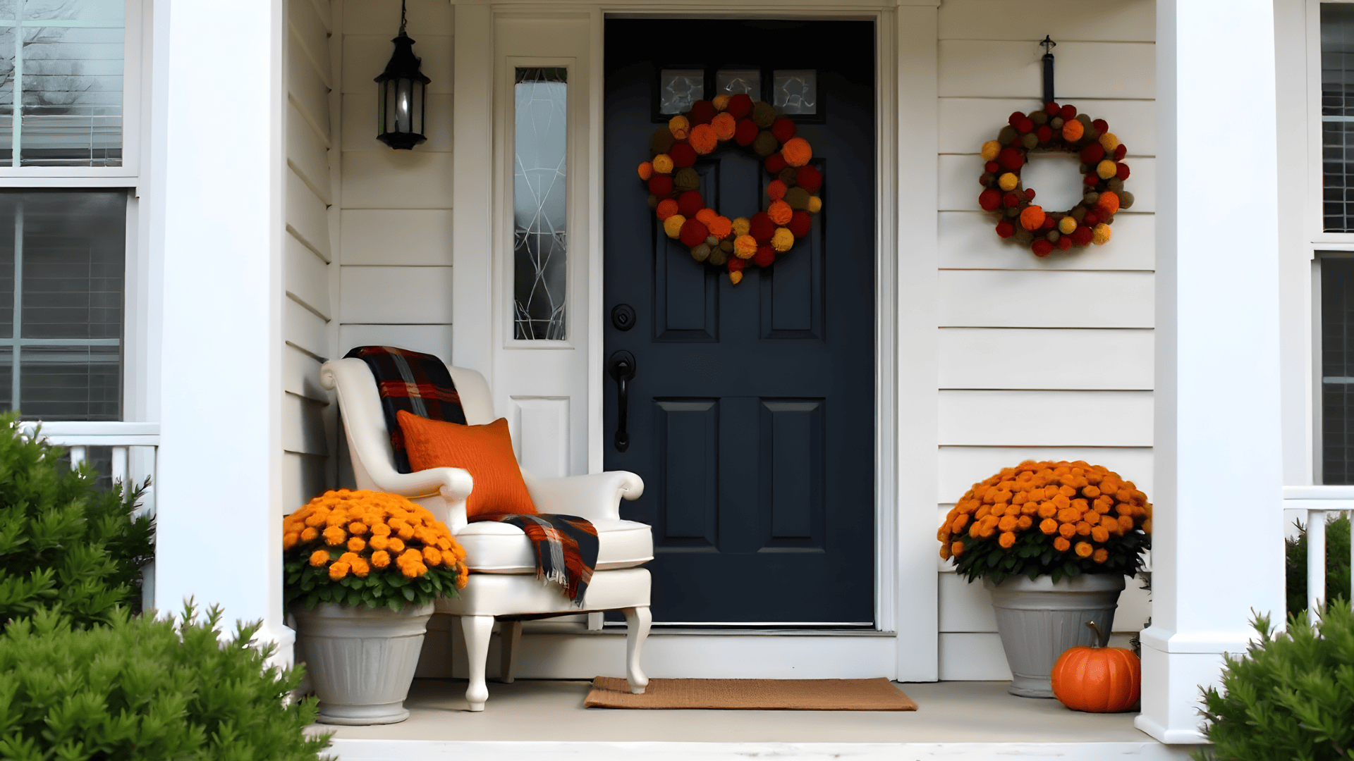 small porch fall makeover fall porch decorating ideas