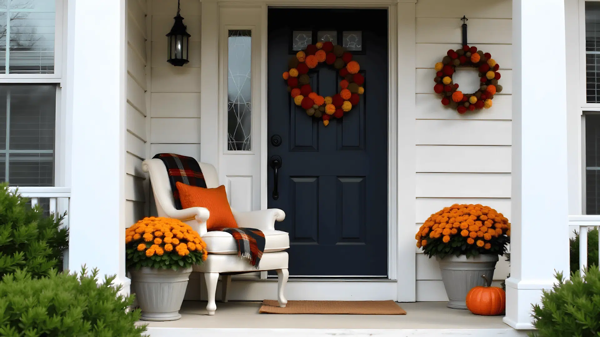 small porch fall makeover fall porch decorating ideas