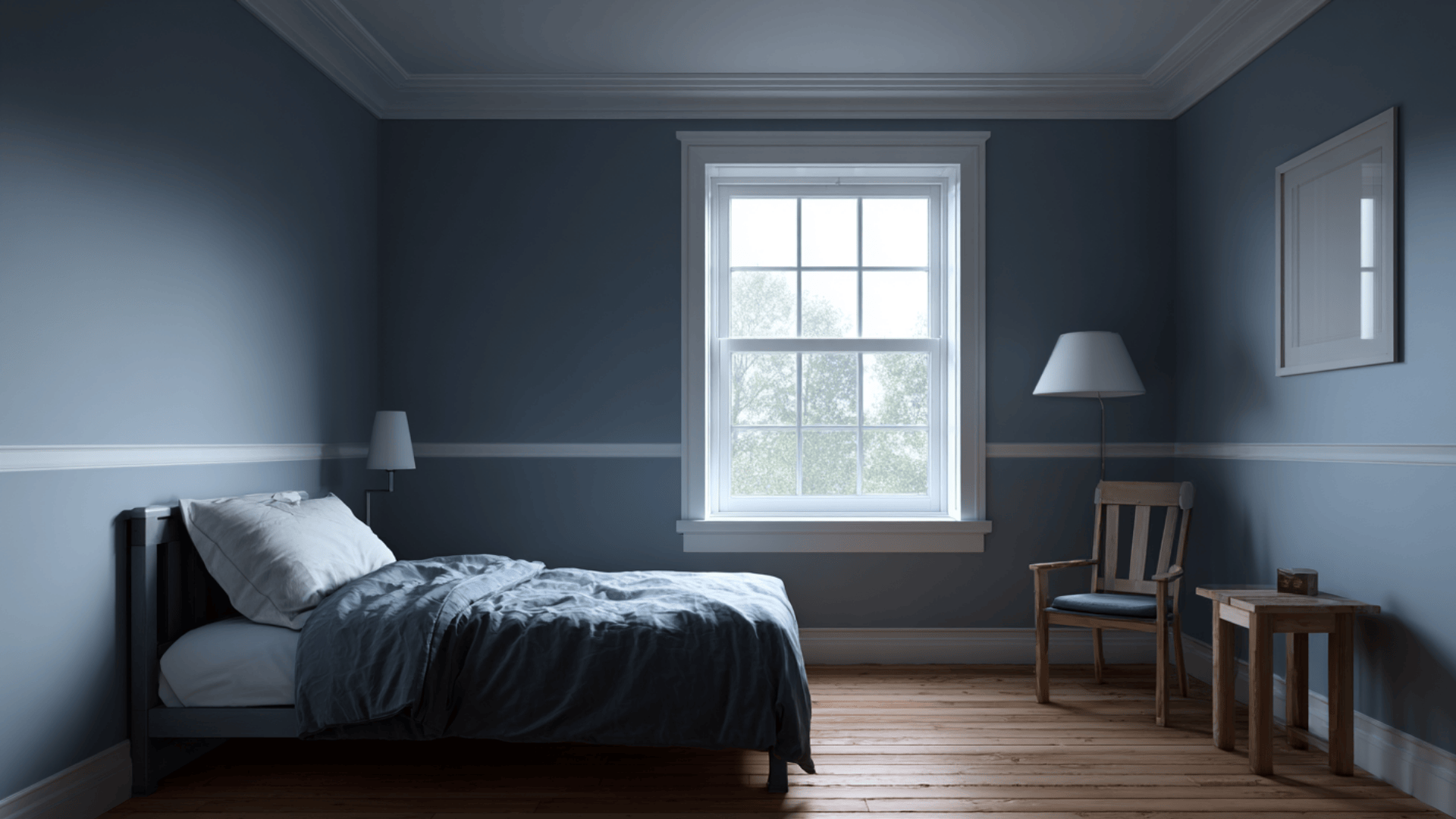 smoky denim blue
