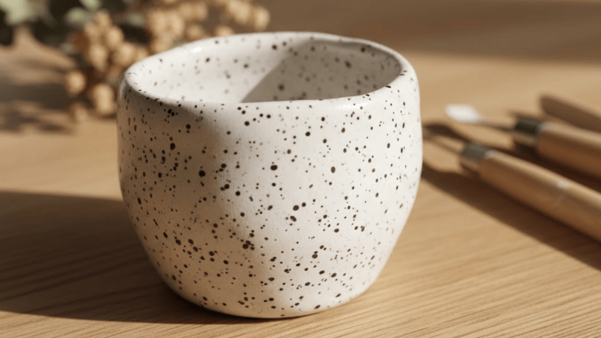 speckled glaze design pinch pot ideas