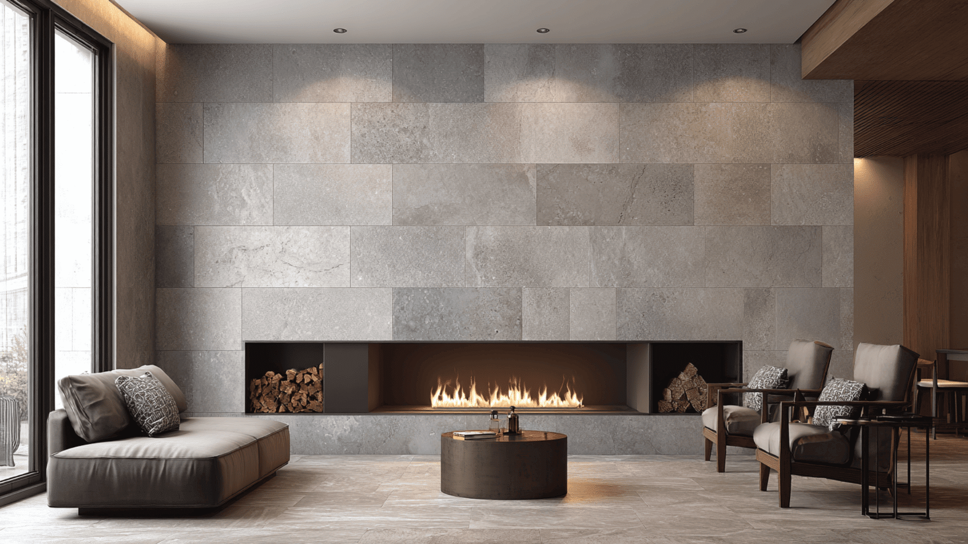 stone look porcelain tile