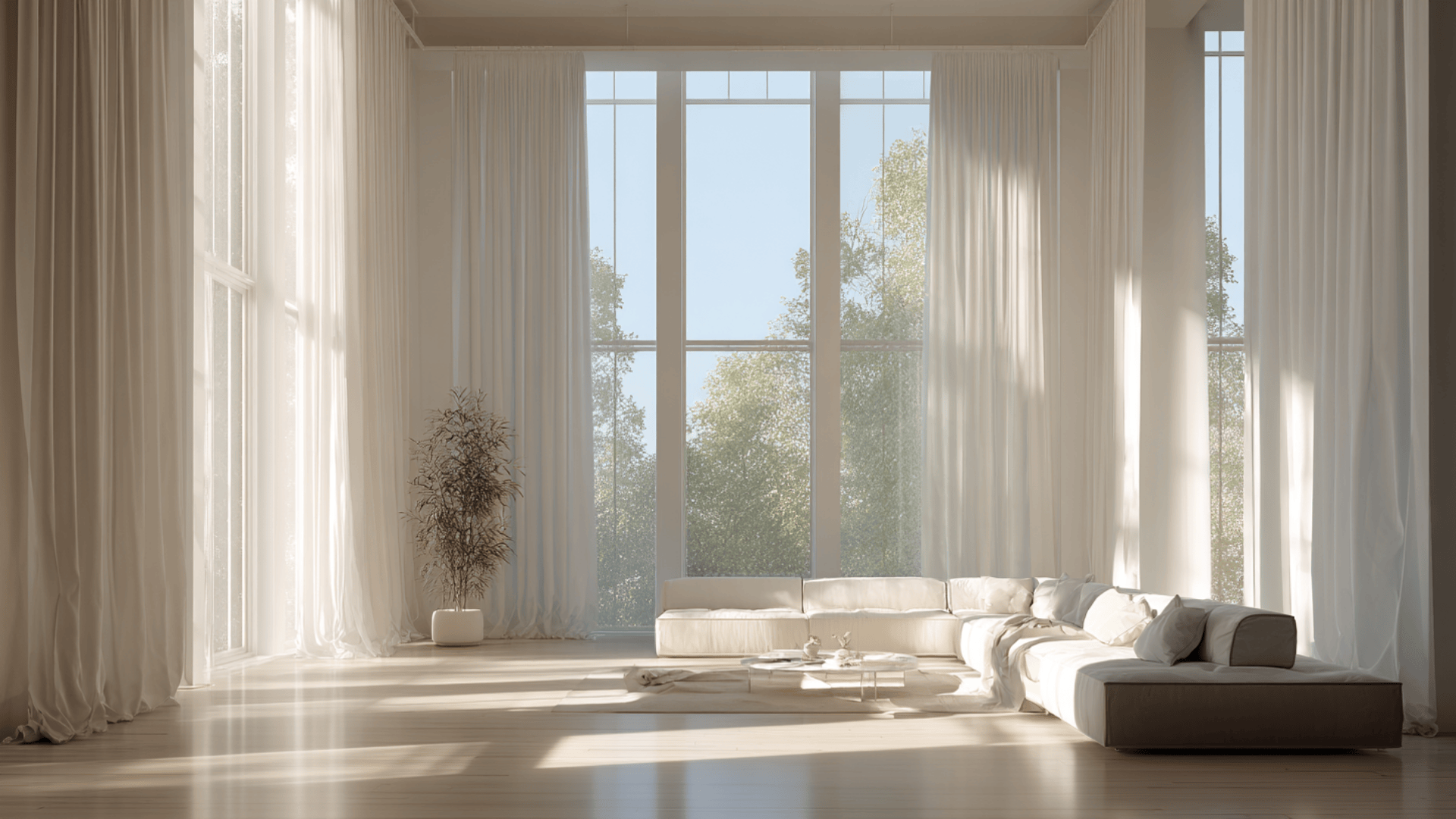 tall or floor to ceiling window curtains