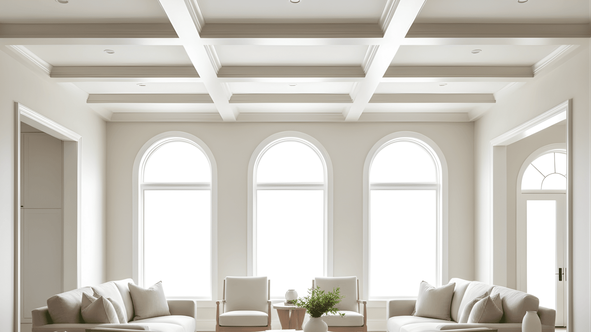 tapered ceiling beams