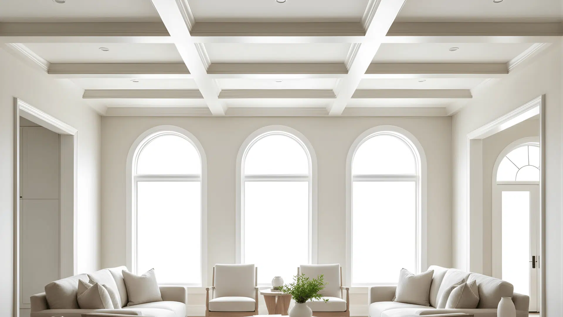tapered ceiling beams