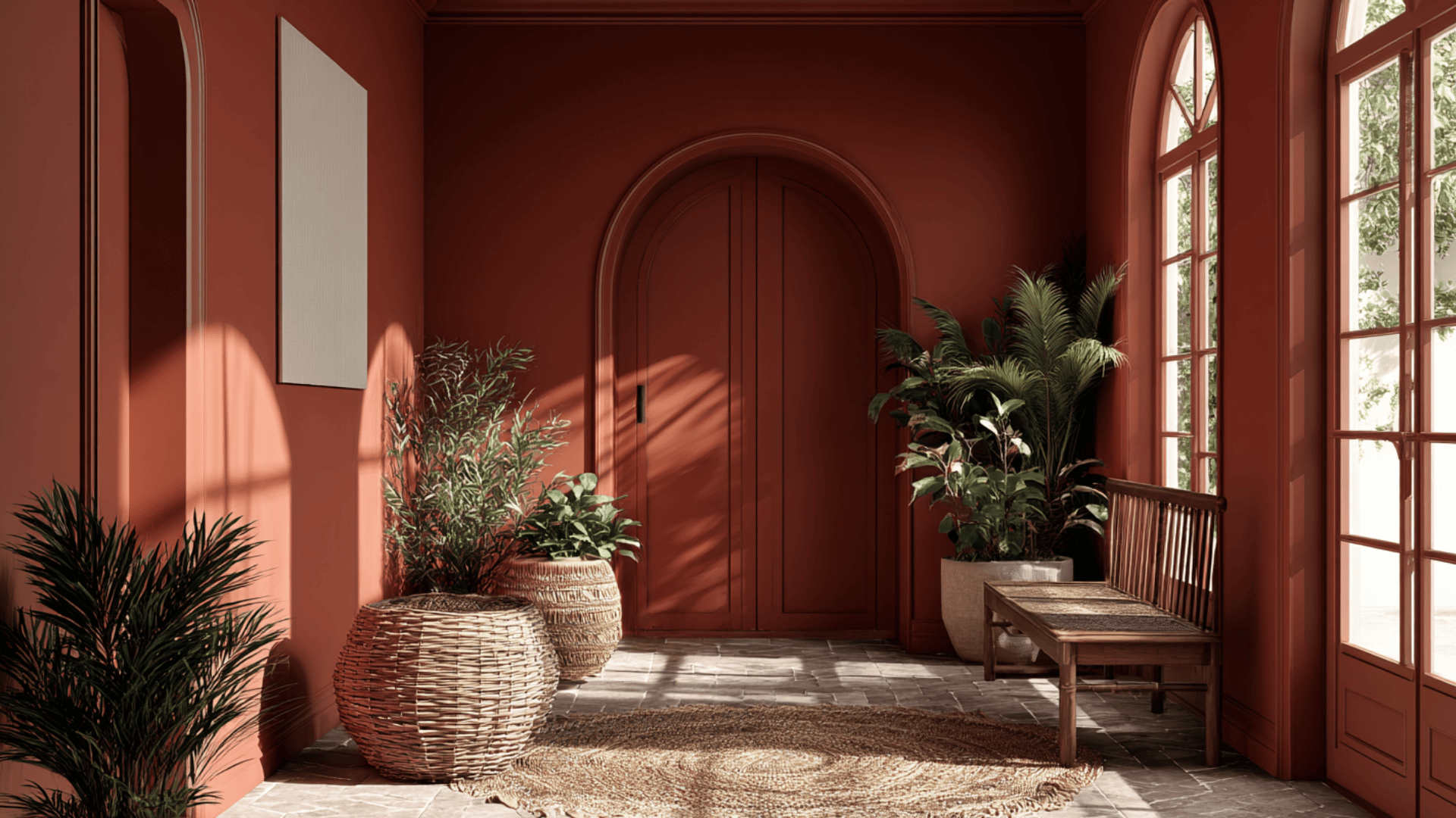 terracotta entryway