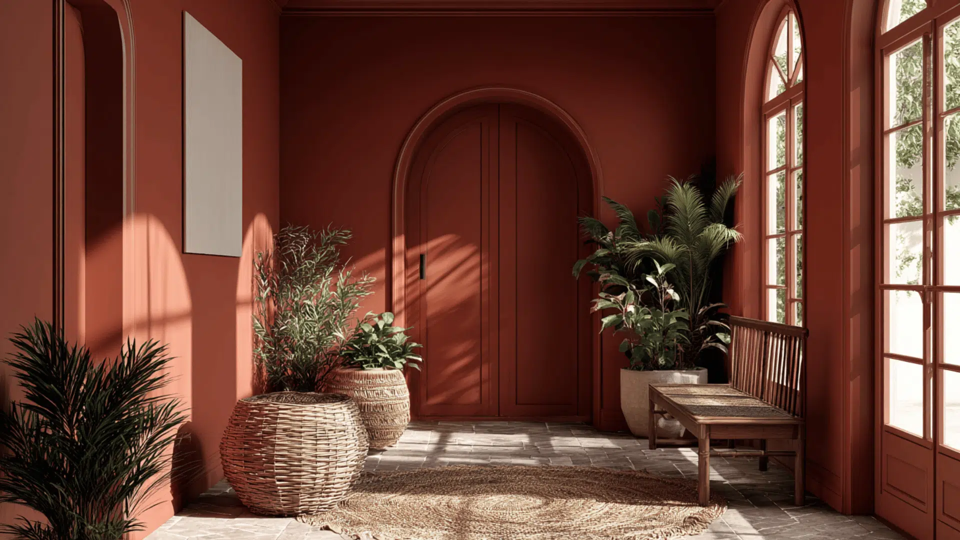 terracotta entryway