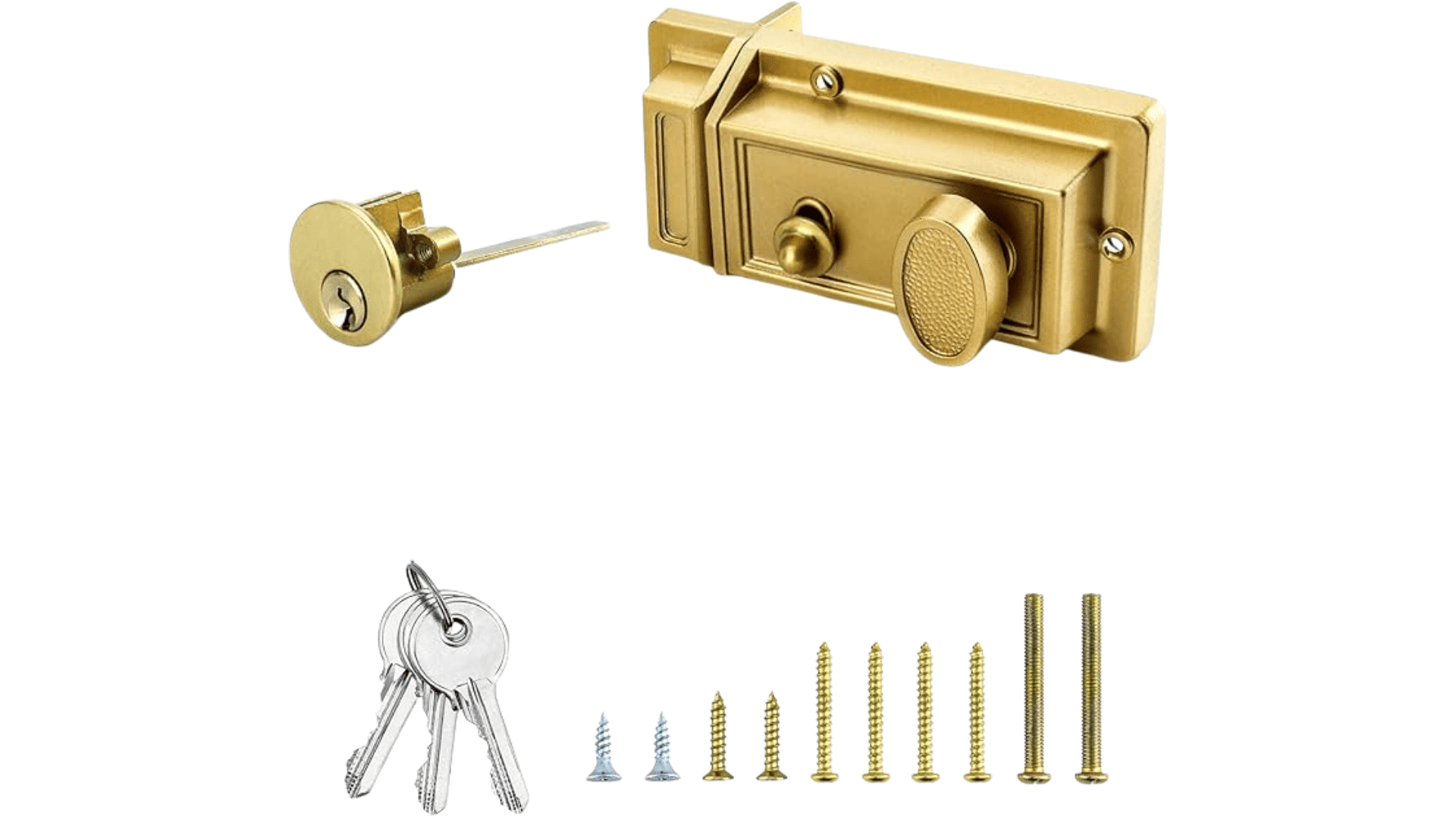 the latch bolt and deadbolt