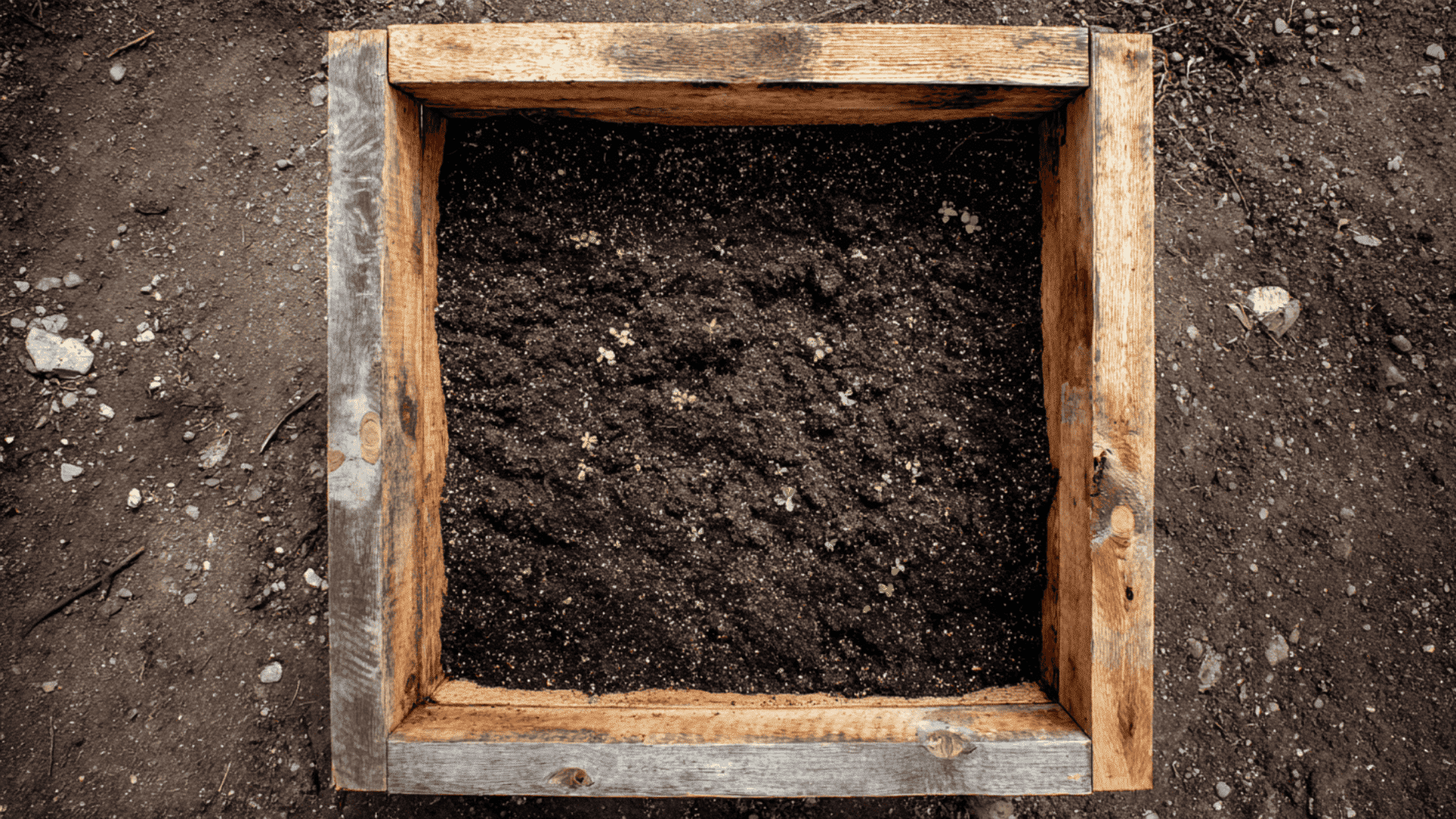 top layer compost and soil lasagna or keyhole layering technique