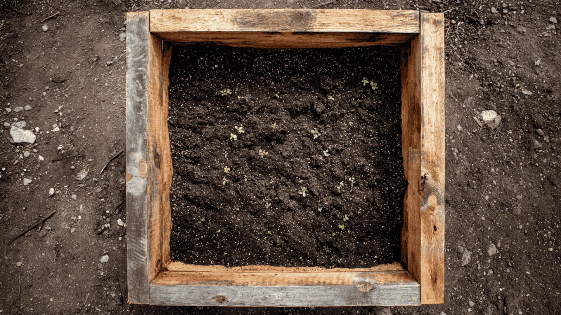 top layer compost and soil lasagna or keyhole layering technique