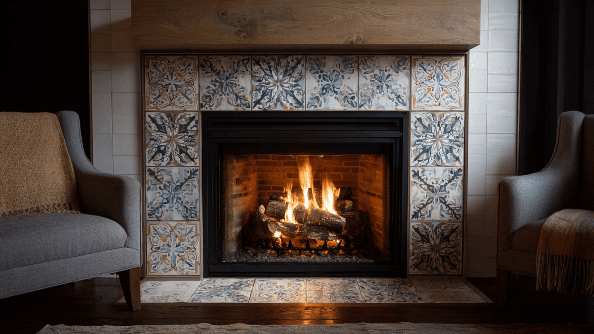two tone ceramic tile design