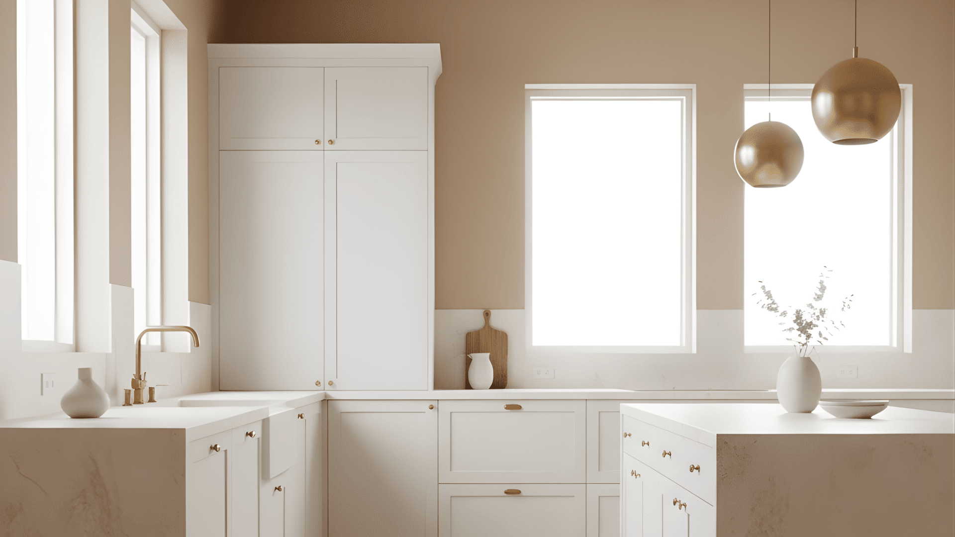 warm beige kitchen paint colors white cabinets