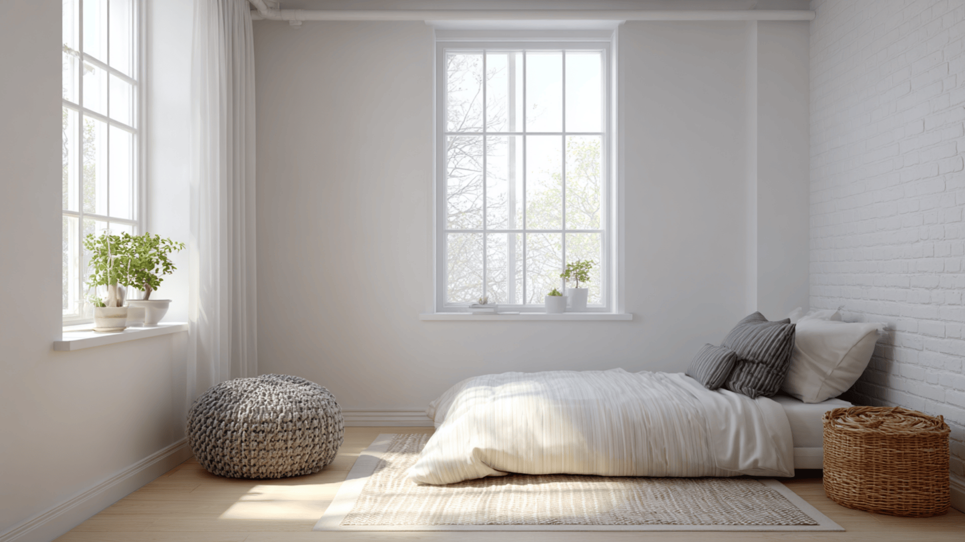 warm white and wood tones