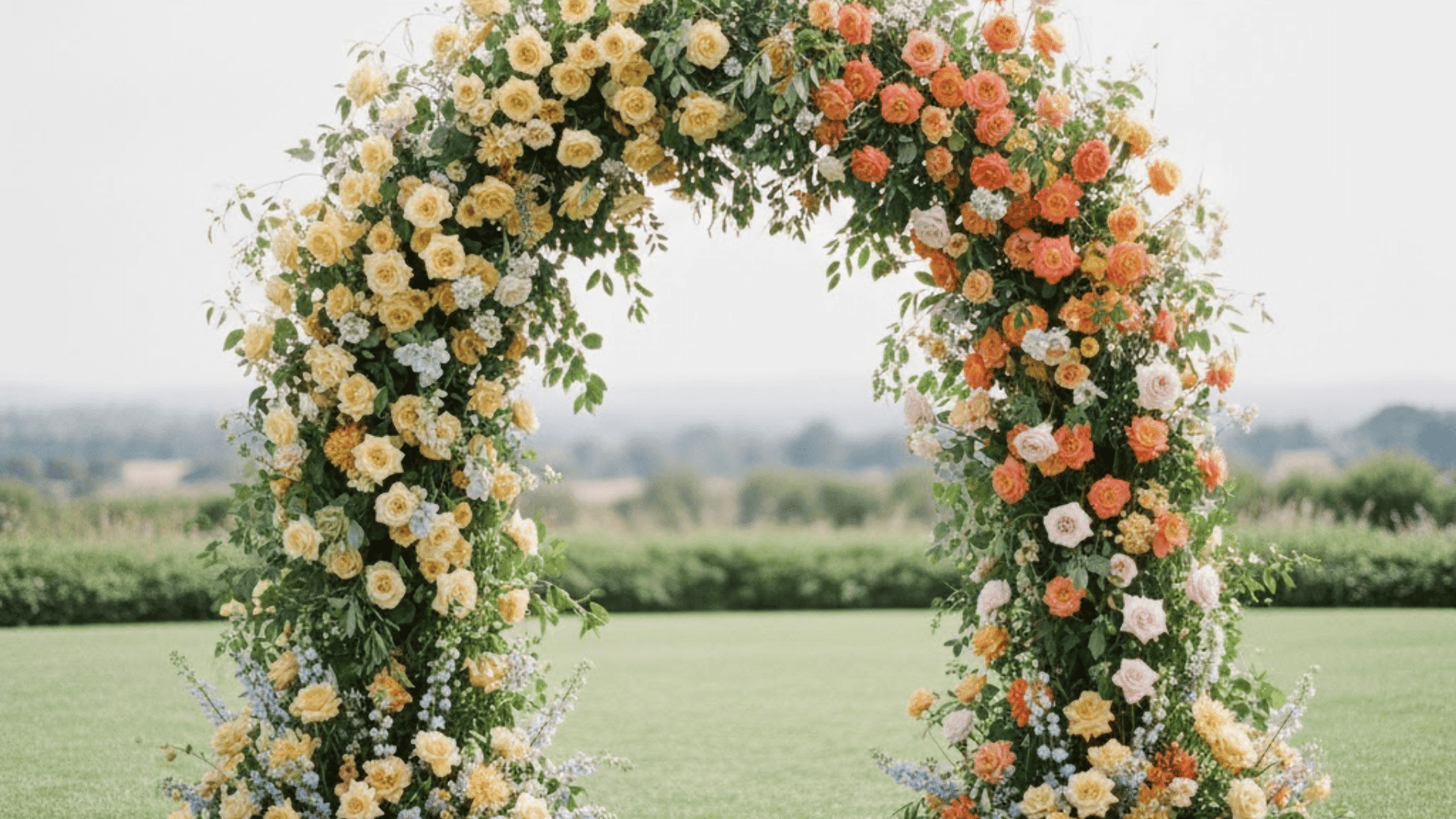 wildflower vine arch
