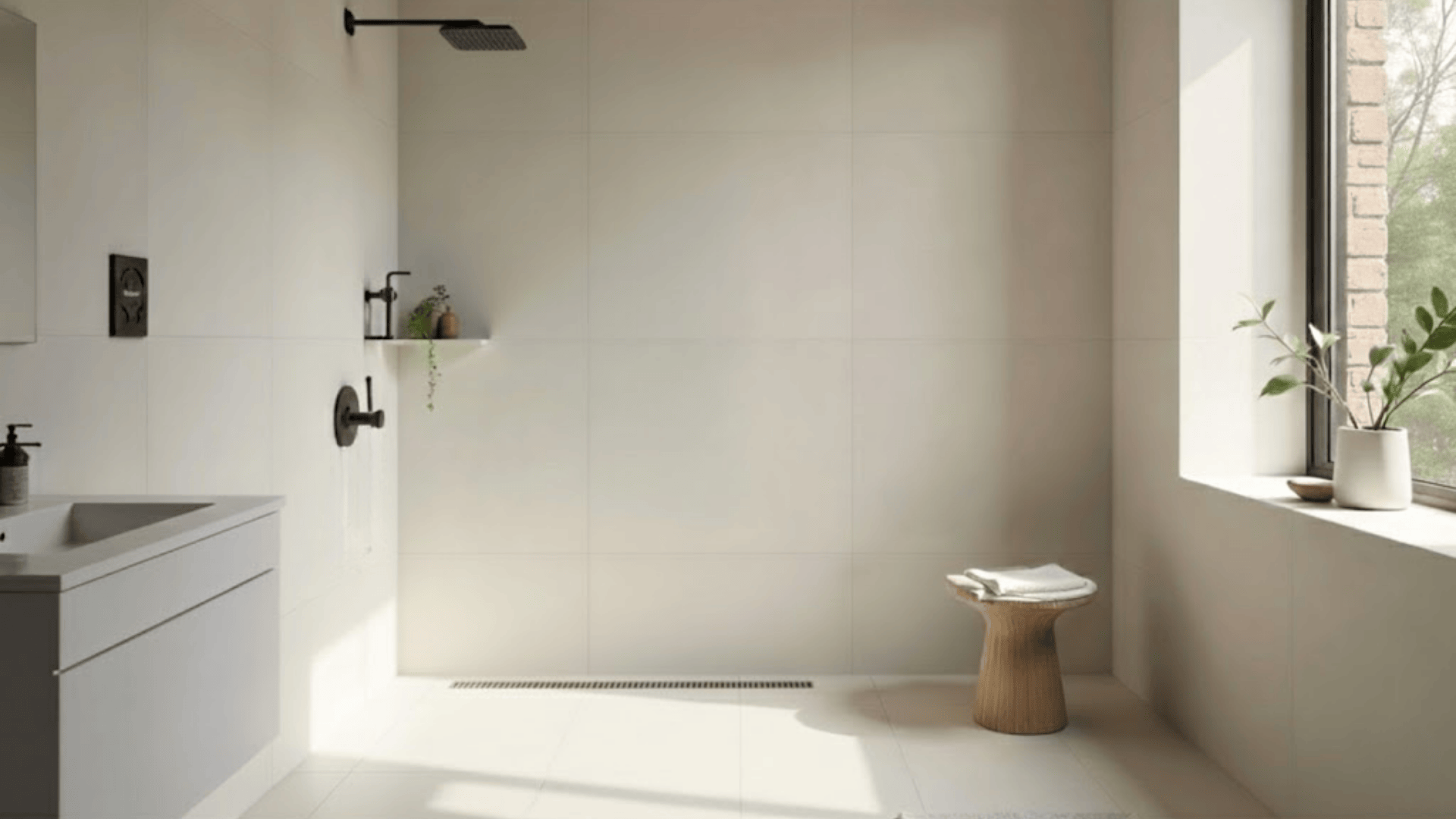barrier free shower entry