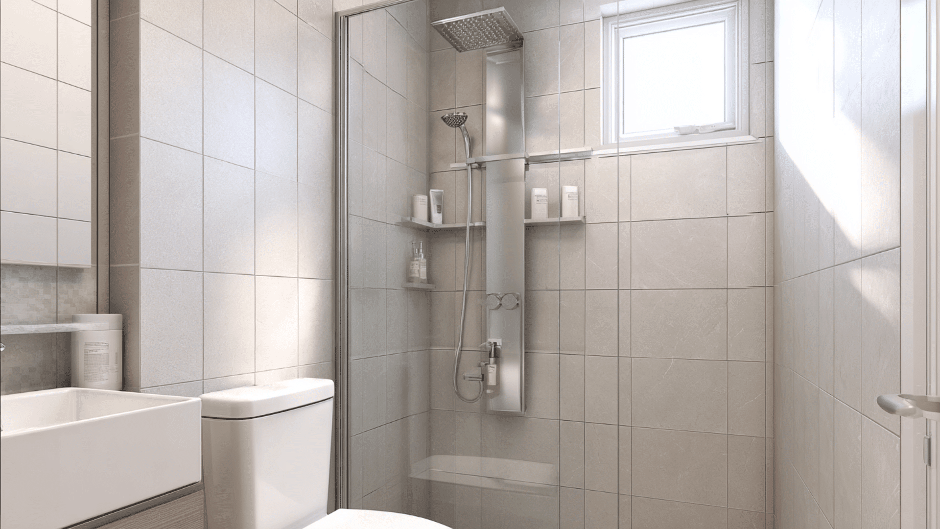 compact shower column system