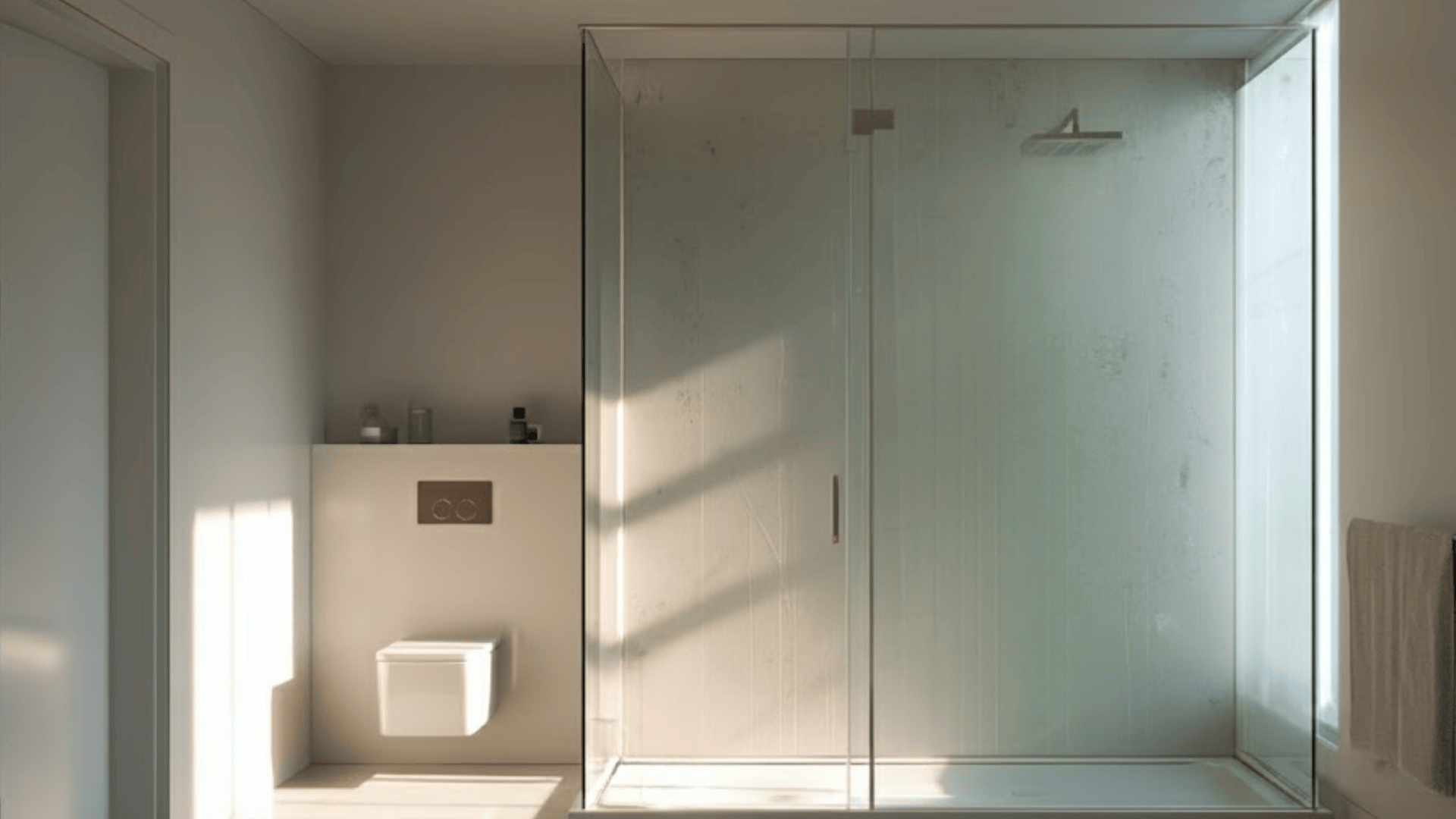 corner walk in shower