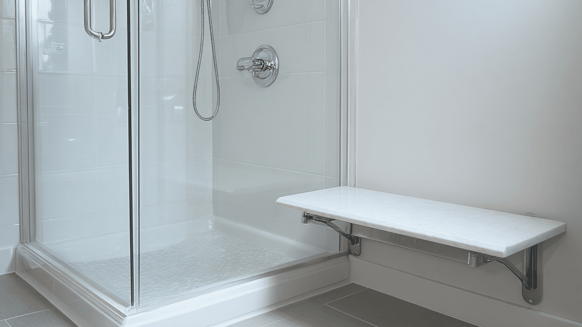 fold down shower bench