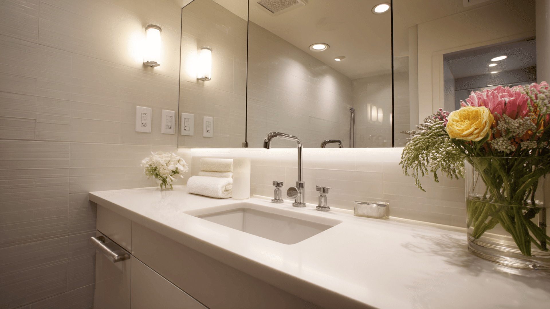 mirror that covers the entire wall