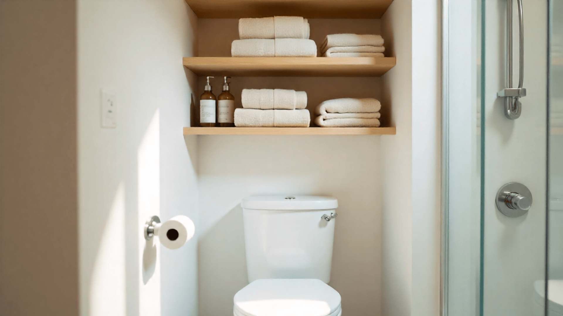 over the toilet storage shelf
