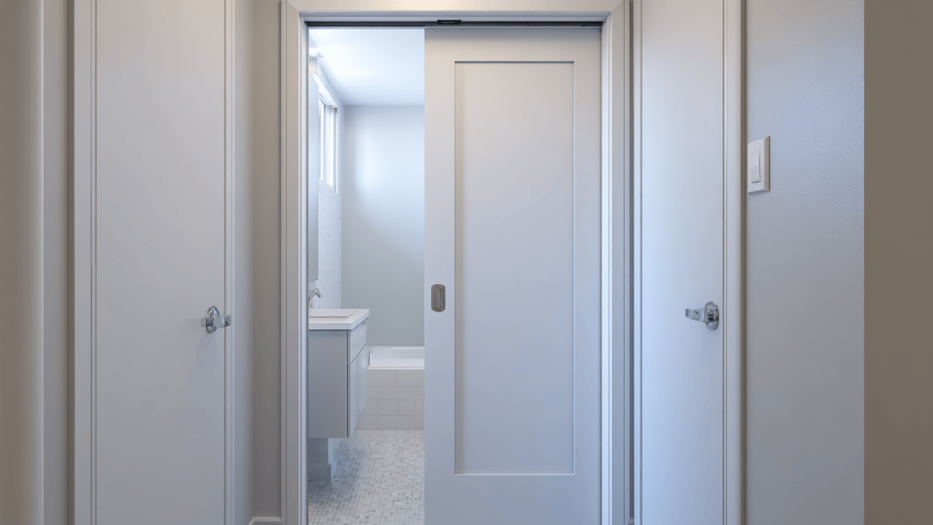 pocket door entry