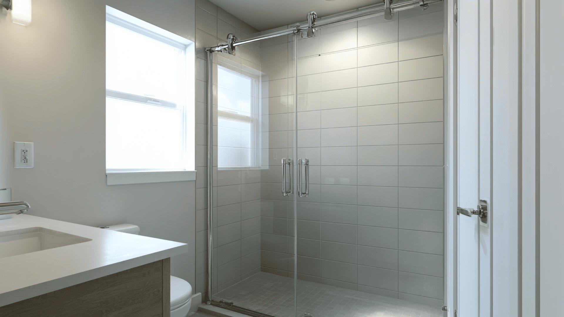 sliding glass shower door