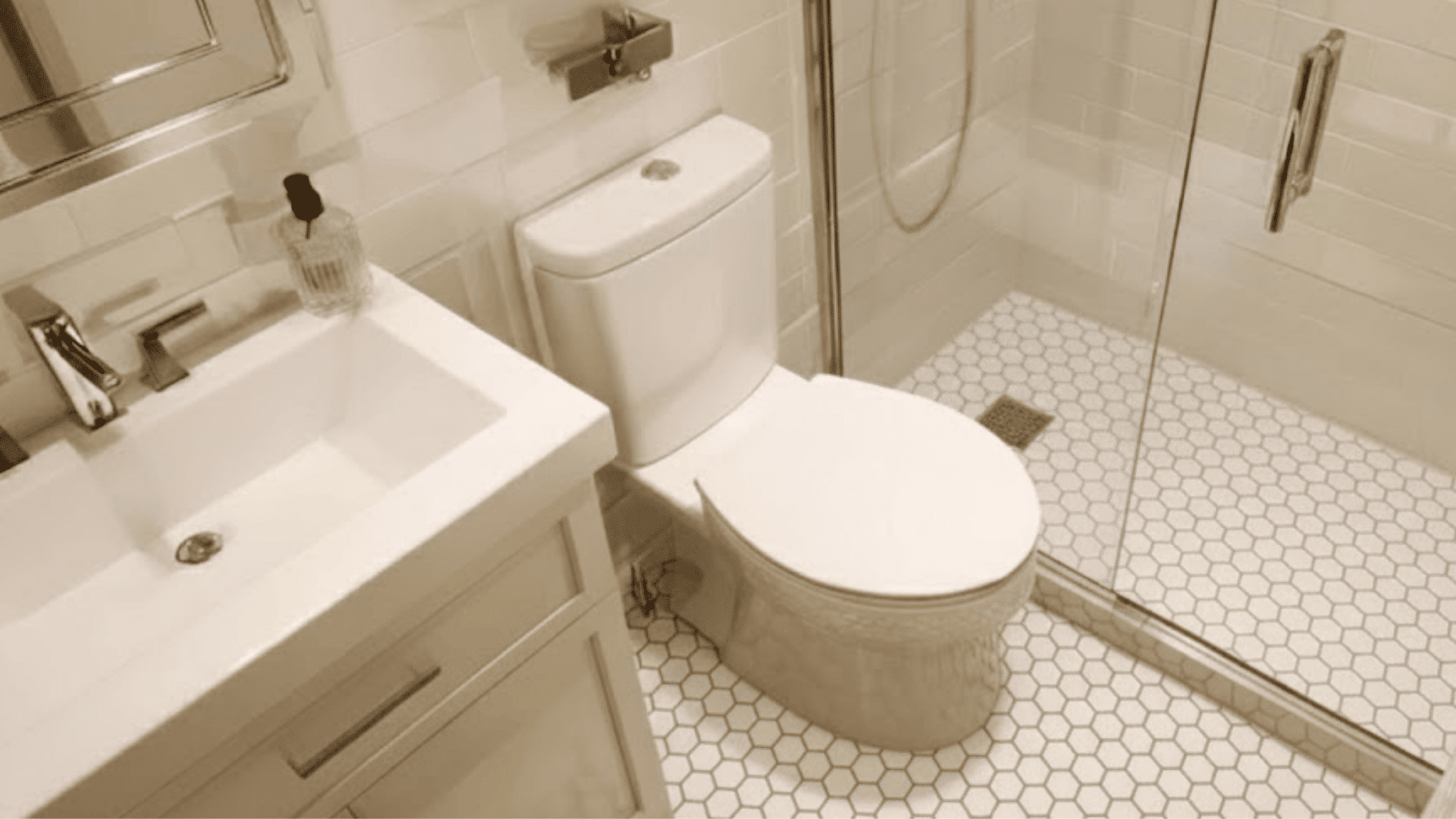 small hexagon floor tiles